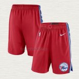 Pantaloncini Philadelphia 76ers 2017-18 Rosso