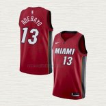 Maglia Bam Adebayo NO 13 Miami Heat Statement Rosso
