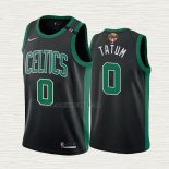 Maglia Jayson Tatum NO 0 Boston Celtics Statement 2022 NBA Finals Nero