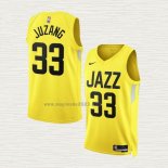 Maglia Johnny Juzang NO 33 Utah Jazz Icon 2022-23 Giallo