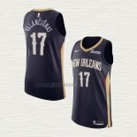 Maglia Jonas Valanciunas NO 17 New Orleans Pelicans Icon Autentico Blu