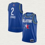 Maglia Kawhi Leonard NO 2 Los Angeles Clippers All Star 2020 Blu