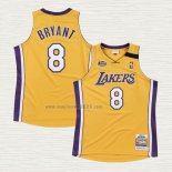 Maglia Kobe Bryant NO 8 Los Angeles Lakers Mitchell & Ness 1999-00 Giallo