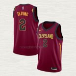 Maglia Kyrie Irving NO 2 Cleveland Cavaliers Icon 2018 Rosso