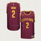 Maglia Kyrie Irving NO 2 Cleveland Cavaliers Throwback Rosso