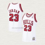 Maglia Michael Jordan NO 23 Chicago Bulls Mitchell & Ness 1997-98 Bianco