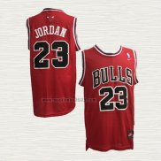 Maglia Michael Jordan NO 23 Chicago Bulls Throwback Rosso 3