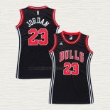 Maglia Michael Jordan NO 23 Donna Chicago Bulls Icon Nero