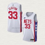 Maglia Nic Claxton NO 33 Brooklyn Nets Classic 2022-23 Bianco
