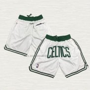 Pantaloncini Boston Celtics Just Don Bianco