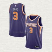 Maglia Chris Paul NO 3 Phoenix Suns Icon 2021 Viola