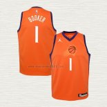 Maglia Devin Booker Bambino Phoenix Suns Statement 2020-21 Arancione