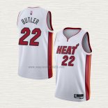 Maglia Jimmy Butler NO 22 Miami Heat Association 2021-22 Bianco
