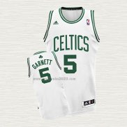 Maglia Kevin Garnett NO 5 Boston Celtics Bianco