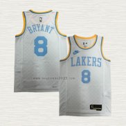 Maglia Kobe Bryant NO 8 Los Angeles Lakers Classic 2022-23 Bianco