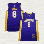 Maglia Kobe Bryant NO 8 Los Angeles Lakers Retirement 2018 Viola