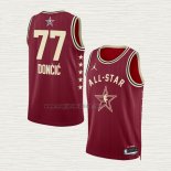 Maglia Luka Doncic NO 77 Dallas Mavericks All Star 2024 Rosso