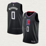 Maglia Russell Westbrook NO 0 Los Angeles Clippers Statement 2022-23 Nero