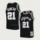 Maglia Tim Duncan NO 21 Bambino San Antonio Spurs Mitchell & Ness 1998-99 Nero