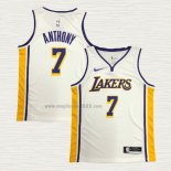 Maglia Carmelo Anthony NO 7 Los Angeles Lakers Association Bianco