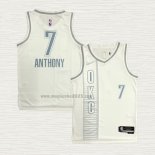 Maglia Carmelo Anthony NO 7 Oklahoma City Thunder Citta 2021-22 Bianco
