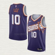 Maglia Damion Lee NO 10 Phoenix Suns Icon 2023-24 Viola