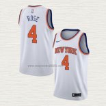 Maglia Derrick Rose NO 4 New York Knicks Association Bianco