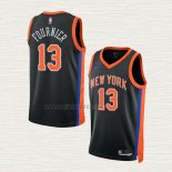 Maglia Evan Fournier NO 13 New York Knicks Citta 2022-23 Nero