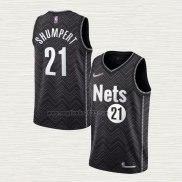 Maglia Iman Shumpert NO 21 Brooklyn Nets Earned 2020-21 Nero