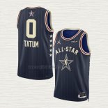 Maglia Jayson Tatum NO 0 Boston Celtics All Star 2024 Blu