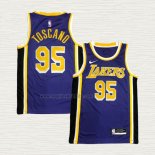 Maglia Juan Toscano-Anderson NO 95 Los Angeles Lakers Statement 2020-21 Viola