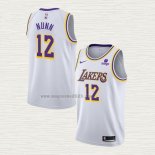 Maglia Kendrick Nunn NO 12 Los Angeles Lakers Association 2021-22 Bianco