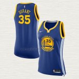 Maglia Kevin Durant NO 35 Donna Golden State Warriors Icon 2017-18 Blu