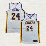 Maglia Kobe Bryant NO 24 Los Angeles Lakers Association 2018 Bianco
