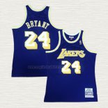 Maglia Kobe Bryant NO 24 Los Angeles Lakers Mitchell & Ness 2007-08 Viola