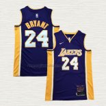 Maglia Kobe Bryant NO 24 Los Angeles Lakers Retirement Viola