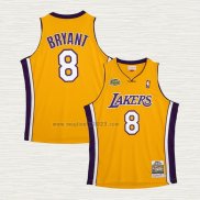 Maglia Kobe Bryant NO 8 Los Angeles Lakers Icon 1999-00 Finals Bound Giallo
