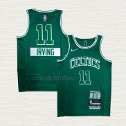 Maglia Kyrie Irving NO 11 Boston Celtics Citta 2021-22 Verde