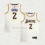 Maglia Kyrie Irving NO 2 Los Angeles Lakers Association Bianco