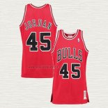 Maglia Michael Jordan NO 45 Chicago Bulls Mitchell & Ness 1994-95 Rosso