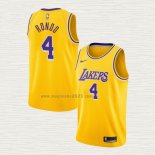 Maglia Rajon Rondo NO 4 Los Angeles Lakers Icon Giallo