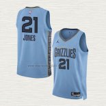 Maglia Tyus Jones NO 21 Memphis Grizzlies Statement 2022-23 Blu