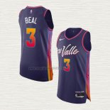 Maglia Bradley Beal NO 3 Phoenix Suns Citta Autentico 2023-24 Viola