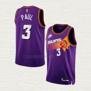 Maglia Chris Paul NO 3 Phoenix Suns Classic 2022-23 Viola