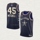 Maglia Donovan Mitchell NO 45 Cleveland Cavaliers All Star 2024 Blu