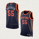 Maglia Isaiah Hartenstein NO 55 New York Knicks Statement 2022-23 Nero