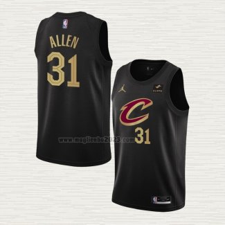 Maglia Jarrett Allen NO 31 Cleveland Cavaliers Statement 2022-23 Nero