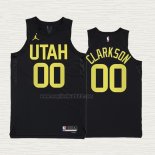 Maglia Jordan Clarkson NO 00 Utah Jazz Statement 2022-23 Nero