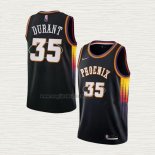 Maglia Kevin Durant NO 35 7 Phoenix Suns 2022 Nero 5th Anniversary