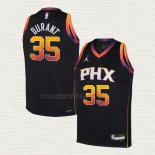 Maglia Kevin Durant NO 35 Bambino Phoenix Suns Statement 2022-23 Nero